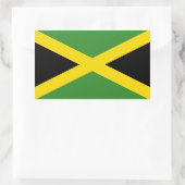De vlag van Jamaica Rechthoekige Sticker (Tas)