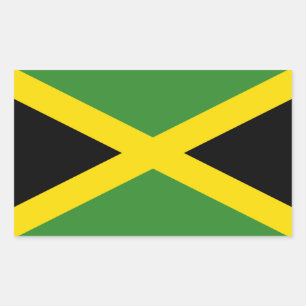 De vlag van Jamaica Rechthoekige Sticker
