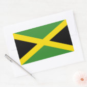 De vlag van Jamaica Rechthoekige Sticker (Envelop)