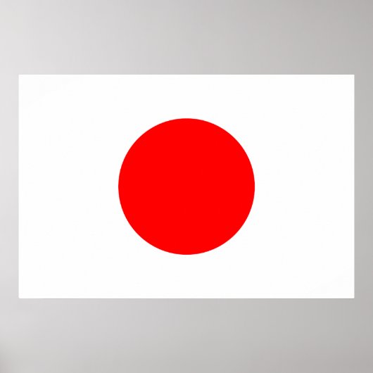 De vlag van Japan Poster (Voorkant)
