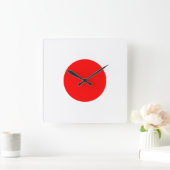 De vlag van Japan Vierkante Klok (Huis)