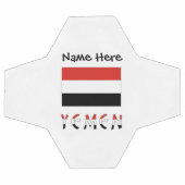 De vlag van Jemen en Jemen is gepersonaliseerd Voetbal (Enkel)