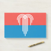 De vlag van Kansas City, Missouri Post-it® Notes (Op bureau)