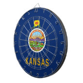 De vlag van Kansas Dartbord (Voorkant Rechts)