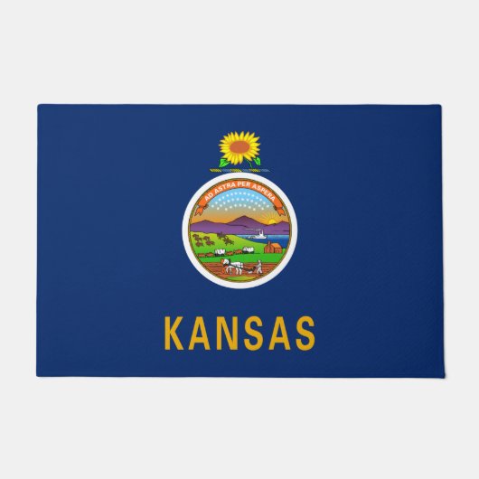 De vlag van Kansas Deurmat (Voorkant)