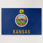 De vlag van Kansas Legpuzzel (Horizontaal)