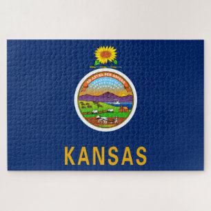 De vlag van Kansas Legpuzzel