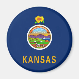 De vlag van Kansas Magneet