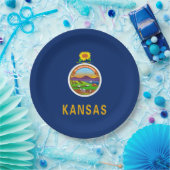 De vlag van Kansas Papieren Bordje (Feest)