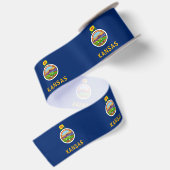 De vlag van Kansas Satijnen Lint (Achterkant)