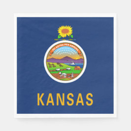 De vlag van Kansas Servet