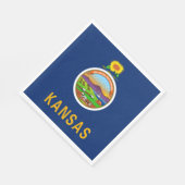 De vlag van Kansas Servet (Hoek)
