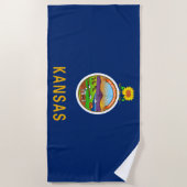De vlag van Kansas Strandlaken (Voorkant)