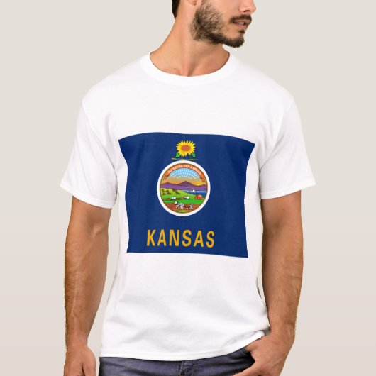 De vlag van Kansas T-shirt (Voorkant)