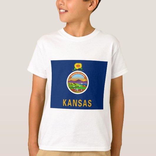 De vlag van Kansas T-shirt (Voorkant)