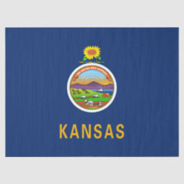 De vlag van Kansas Tissuepapier