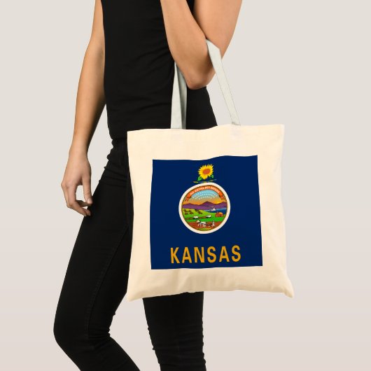 De vlag van Kansas Tote Bag (Voorkant (product))