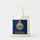 De vlag van Kansas Tote Bag (Voorkant)