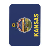 De vlag van Kansas, Verenigde Staten van Amerika Magneet (Verticaal)