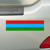 De vlag van Karelië Bumpersticker (Op auto)