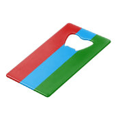 De vlag van Karelië Creditkaart Flessenopener (Voorkant Gekanteld)