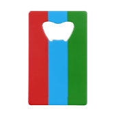 De vlag van Karelië Creditkaart Flessenopener (Achterkant)