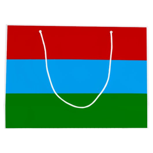 De vlag van Karelië Groot Cadeauzakje (Achterkant)