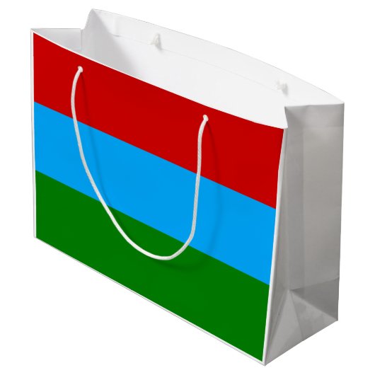 De vlag van Karelië Groot Cadeauzakje (Achterkant Gekanteld)