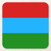 De vlag van Karelië Kartonnen Onderzetters (Voorkant)