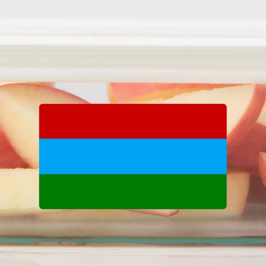 De vlag van Karelië Labels (Aangebracht)