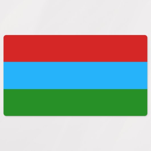 De vlag van Karelië Labels (Design 1)