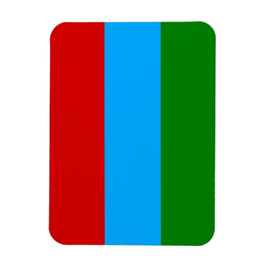 De vlag van Karelië Magneet (Verticaal)