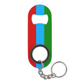 De vlag van Karelië Mini Flessenopener (Achterkant)