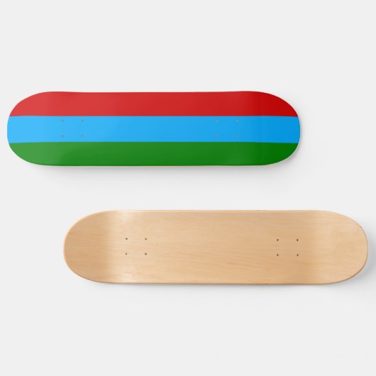 De vlag van Karelië Persoonlijk Skateboard (Horizontaal)