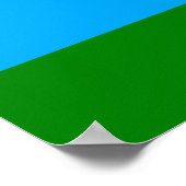 De vlag van Karelië Poster (Hoek)