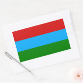 De vlag van Karelië Rechthoekige Sticker (Envelop)