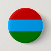 De vlag van Karelië Ronde Button 5,7 Cm (Voorkant)