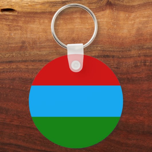 De vlag van Karelië Sleutelhanger (Voorkant)