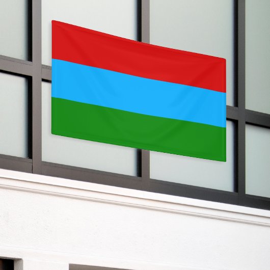 De vlag van Karelië Spandoek (Buitenkant Gebouw)