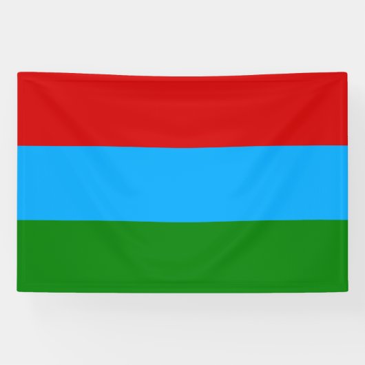 De vlag van Karelië Spandoek (Horizontaal)