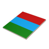 De vlag van Karelië Tegeltje (Zijkant)