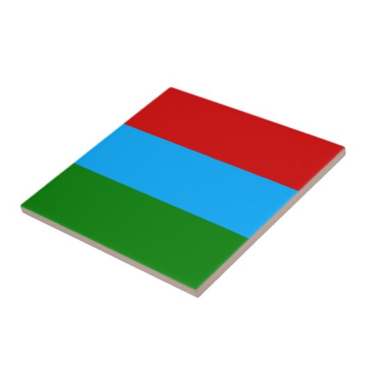 De vlag van Karelië Tegeltje (Zijkant)