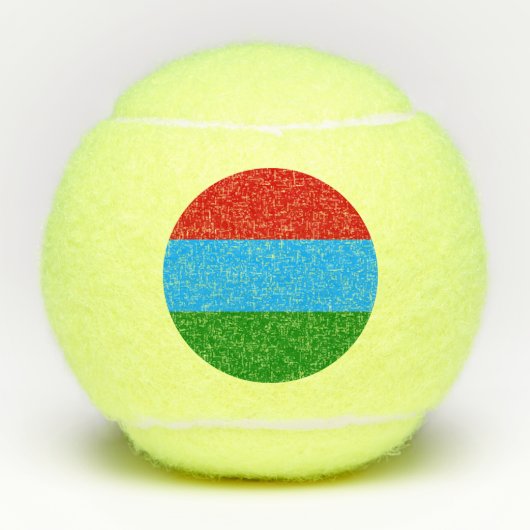 De vlag van Karelië Tennisballen (Voorkant)