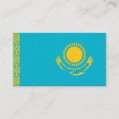 De vlag van Kazachstan Visitekaartje (Voorkant)