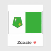 De vlag van Kenitra, Marokko Sticker (Vel)