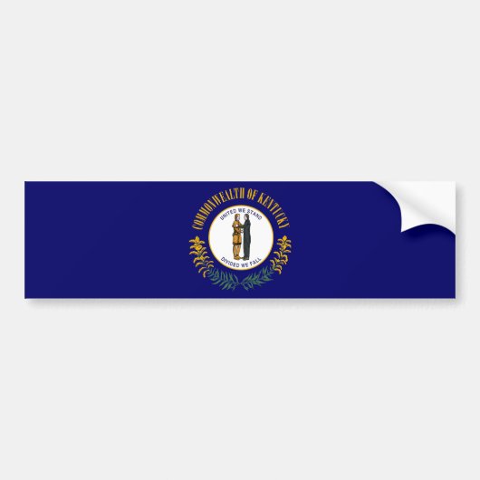 De vlag van Kentucky Bumpersticker (Voorkant)