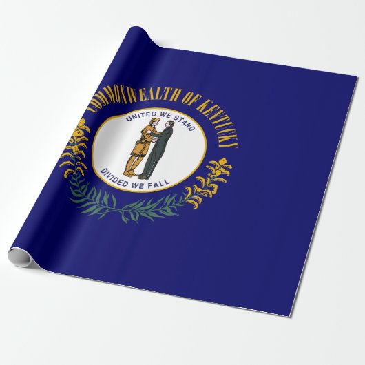 De vlag van Kentucky Cadeaupapier (Uitgerold)