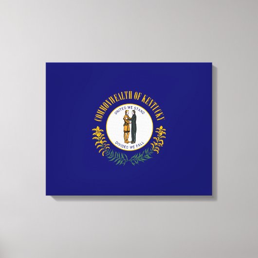 De vlag van Kentucky Canvas Afdruk (Voorkant)