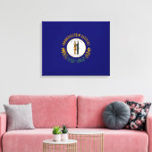 De vlag van Kentucky Canvas Afdruk (Insitu (Woonkamer))