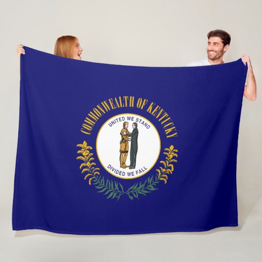 De vlag van Kentucky Fleece Deken (In situ)
